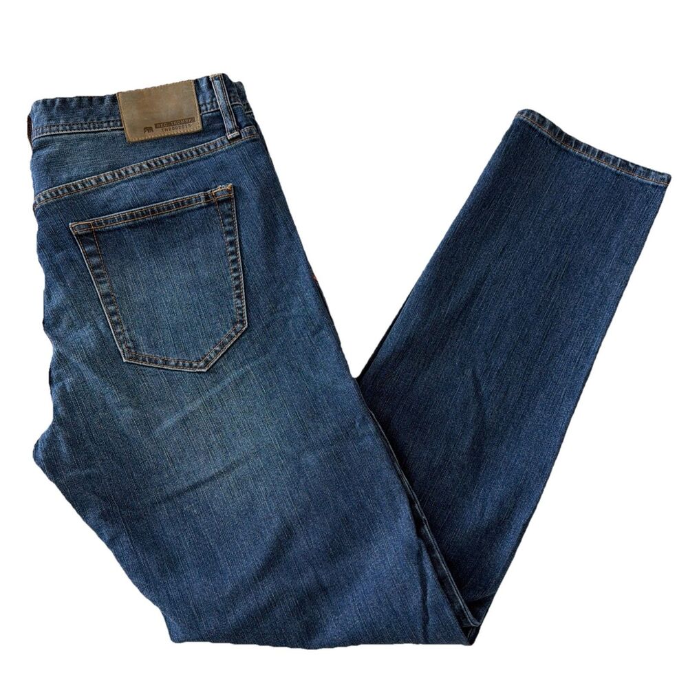 The Normal Brand Mens Sz 36x34.75 Slim Jeans Blue Medium Wash Denim Stretch EUC